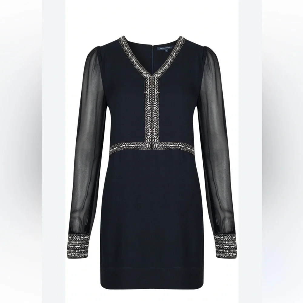 NWT French Connection Silk mini dress -Size 10 - Picture 2 of 11